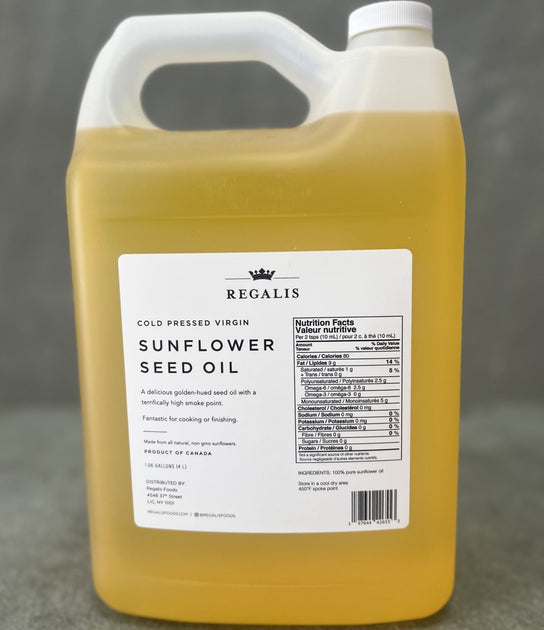 Cold Pressed Sunflower Oil - 16 oz. Glass Bottle