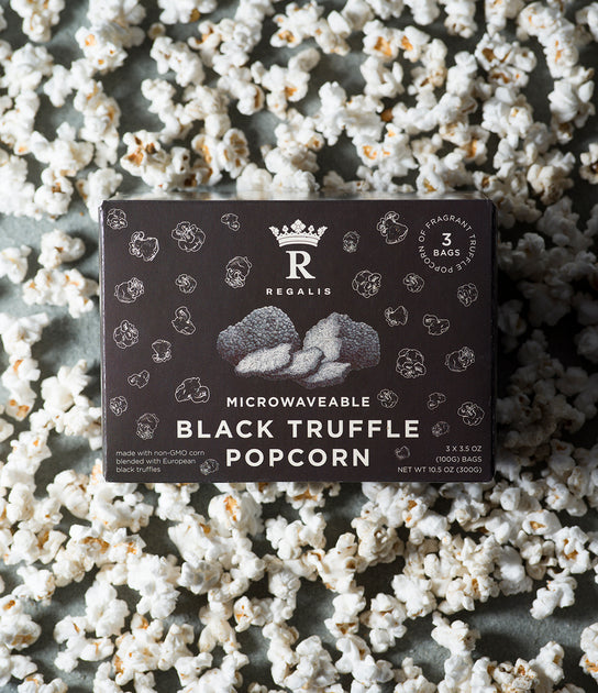 Regalis Microwaveable Black Truffle Popcorn - Buy at Regalis Foods